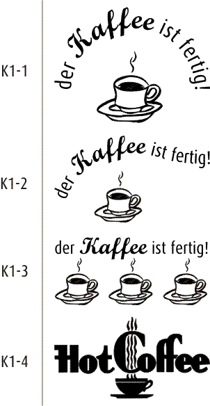 Wandtattoo "Der Kaffee ist fertig." - Pusteblumen-Welt
