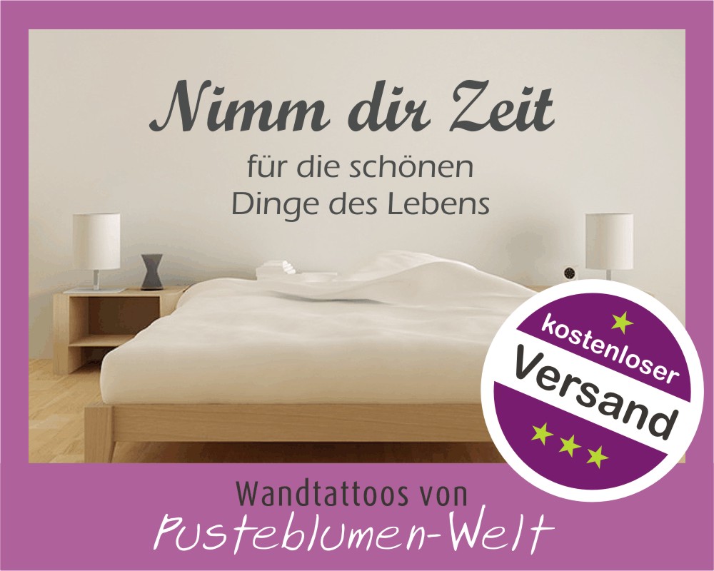 Wandtattoo Sprüche Nimm dir Zeit für die... ab 6,90€ eBay